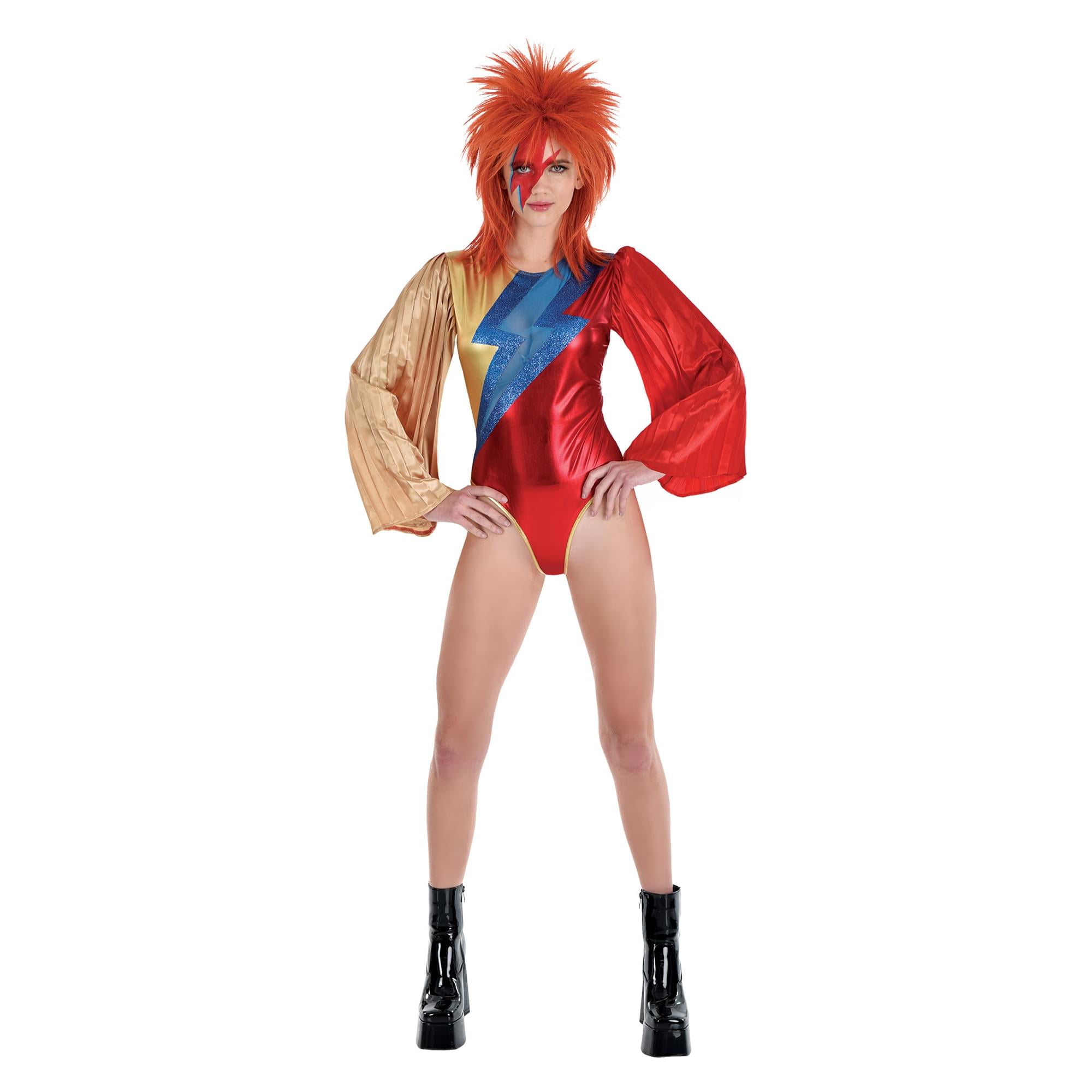 glam rock fancy dress ladies Amscan Bodysuit Adult Costume 70s dress pattern
