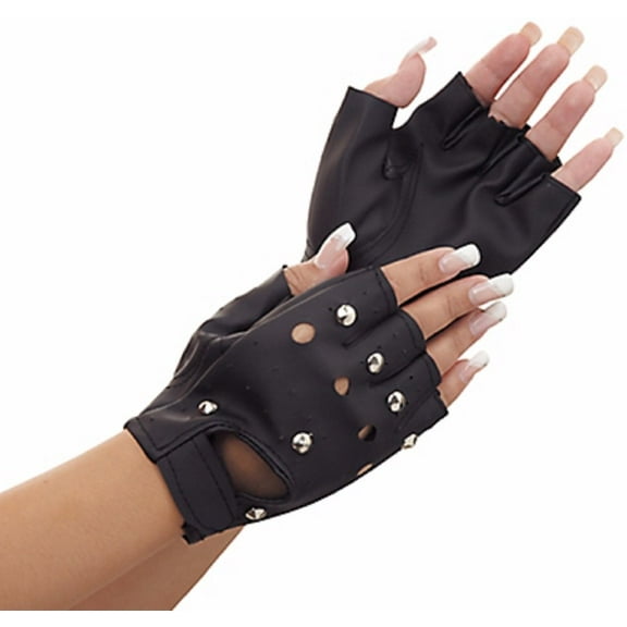 Amscan Gloves, Adult Studded Fingerless