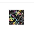 thumbnail image 1 of Amscan Groovy Neon Doodle Birthday Party Beverage Napkins Tableware (16 Pack), 5" x 5", Multicolor, 1 of 3