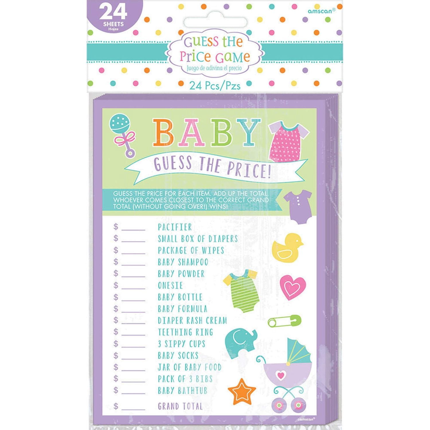Amscan 380066 Baby Shower countdown Sign lavagna