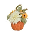 thumbnail image 1 of Amscan Halloween Floral Pumpkin Centerpiece Multicolor (244144), 1 of 1