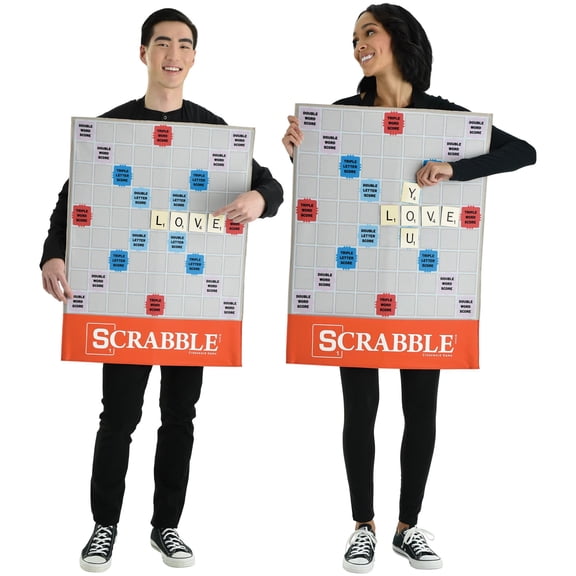 Amscan Halloween Scrabble Gameboard Costume, One Size, 1 Count