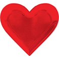 thumbnail image 1 of Amscan - Heart Shaped Red Foil Lunch Plates (8) -, 1 of 1