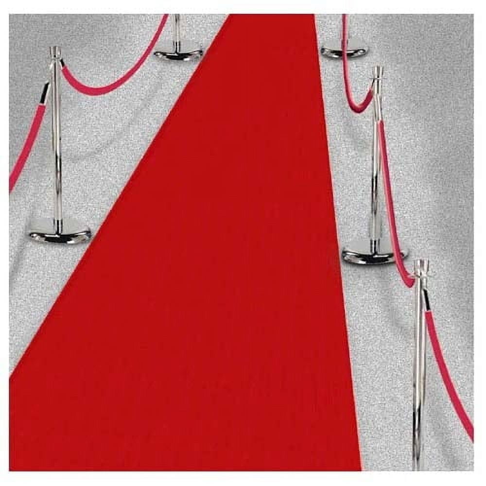 VARIOUS Amscan Hollywood Handmade Solid Print Multicolor Runner Rug, 40' x 36", 1 Piece