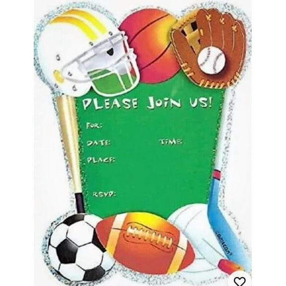 Amscan Invite Game Day -- Jumbo spec