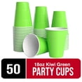 thumbnail image 1 of Amscan Kiwi Green 18oz Plastic Party Cups – 50 Count, 1 of 4