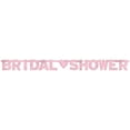 thumbnail image 1 of Amscan Large Bridal Shower Foil Banner Pink (1 Piece) 6.5 feet by 6 1/4 inches, 1 of 1