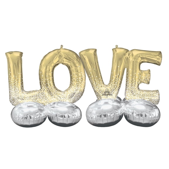 Amscan Metallic Love Airloonz Balloon Display Kit