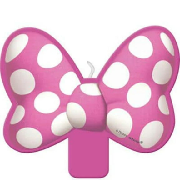 Amscan Minnie Mouse Birthday Candle Decoration, Pink