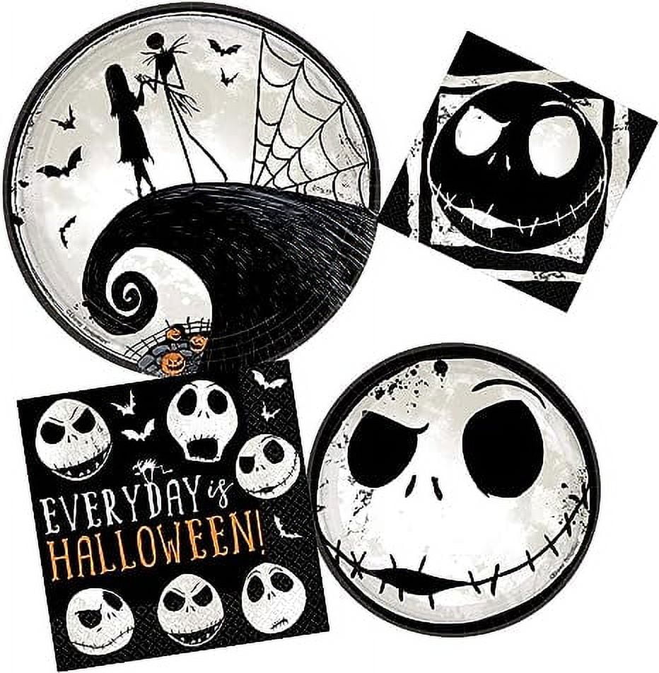 Amscan Nightmare Before Christmas Dinnerware Bundle Set Dinner