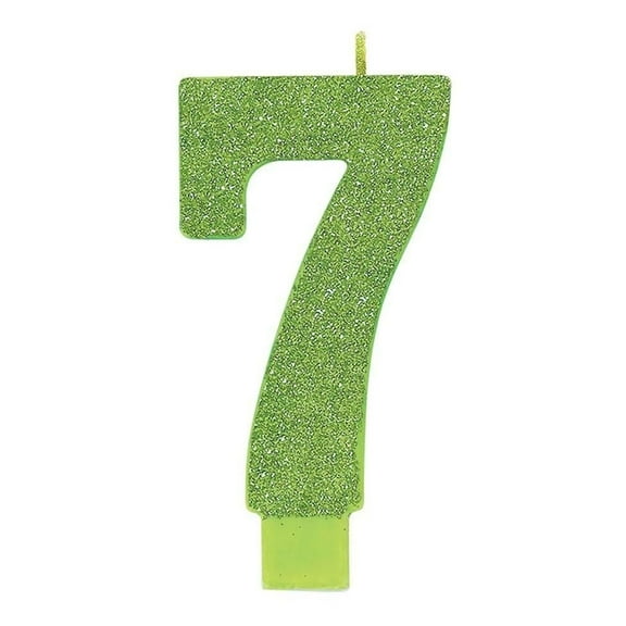 Amscan Number 7 Glitter Candle