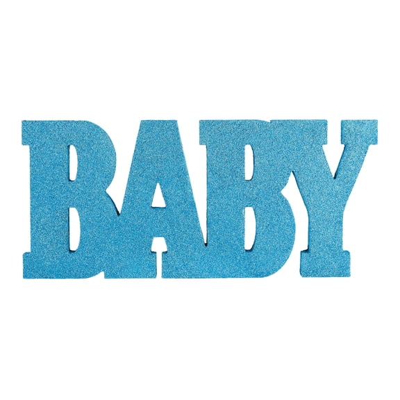 Amscan Oh Baby Boy Standing Sign, 8" x 18", Blue