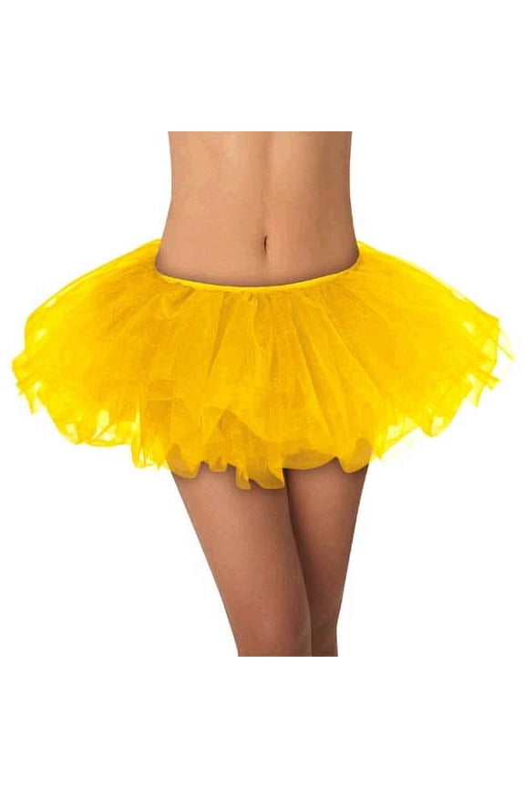 Party Ready Team Spirit Tutu Adult Accessory , Yellow, One Size
