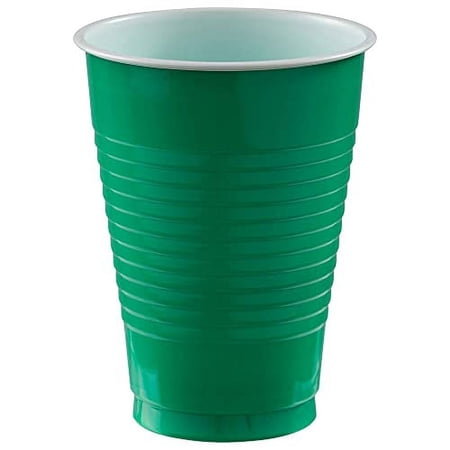 Amscan Plastic Cups, 12-Ounce, 1 Count (Pack of 1), Multicolor