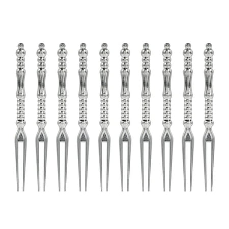 Amscan Plastic Fork Picks, 4", Silver, Pack Of 150 Picks