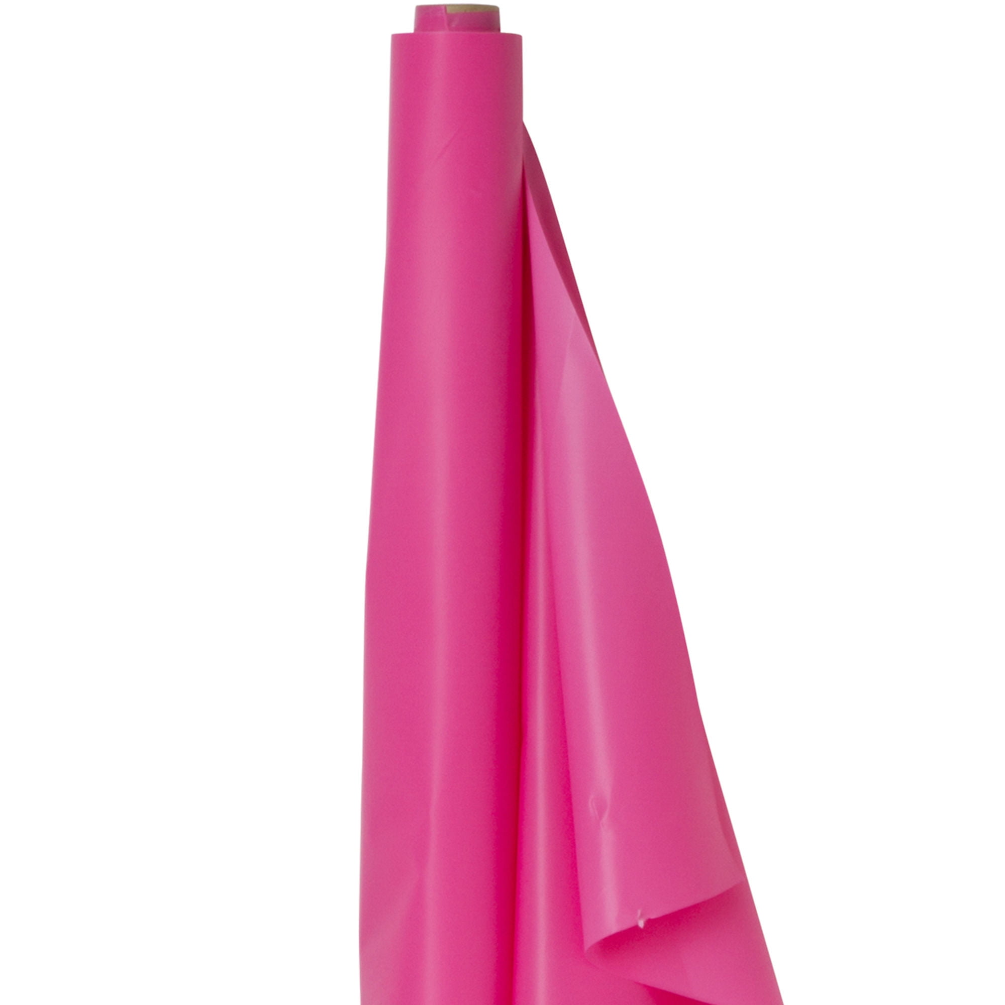 Amscan Plastic Table Cover Roll, 100' x 40", Bright Pink