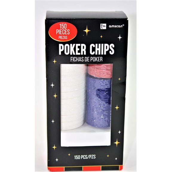 Amscan Poker Chips, Standard, Multicolor,255580