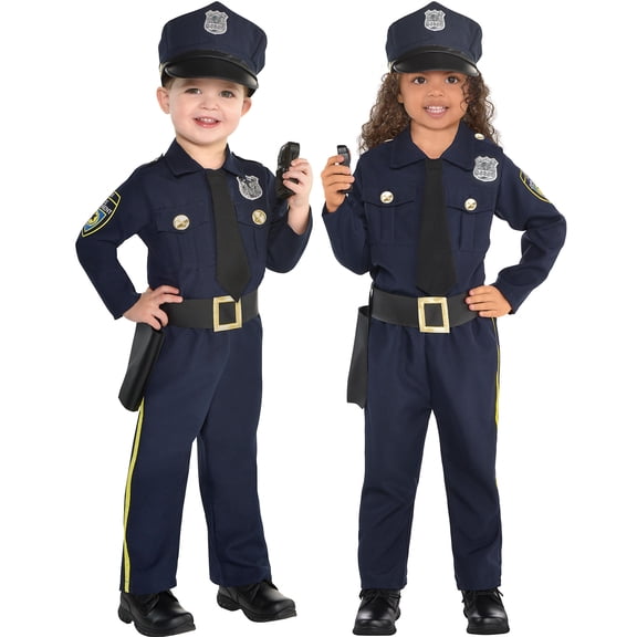 Amscan Police Officer Boy's Halloween Fancy-Dress Costume for Child, 2T