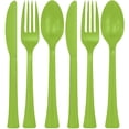 thumbnail image 1 of Amscan Premium Assorted Party Cutlery, 24 piece, Kiwi, 1 of 2