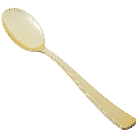 Amscan Premium Gold Plastic Spoon, Standard