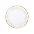 thumbnail image 1 of Amscan Premium Party Plate White with Rose Gold Trim (430547), 1 of 1