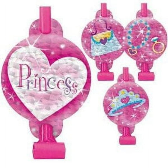 Amscan Princess Prismatic Blowouts 8 Pack