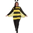 thumbnail image 1 of Amscan Queen Bee Halloween Costume for Women, Standard Size, Includes Tunic, Headband, Wings, 1 of 2
