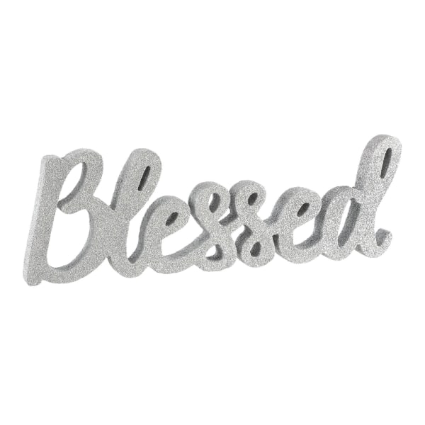 Amscan Religious Blessed Script Signs, 4-1/2
