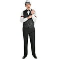 thumbnail image 1 of Amscan Roaring 20s Gangster Vest Halloween Costume for Men, Gatsby Party, Large/Extra Large, With Gold-Tone Chain Accent, 1 of 2