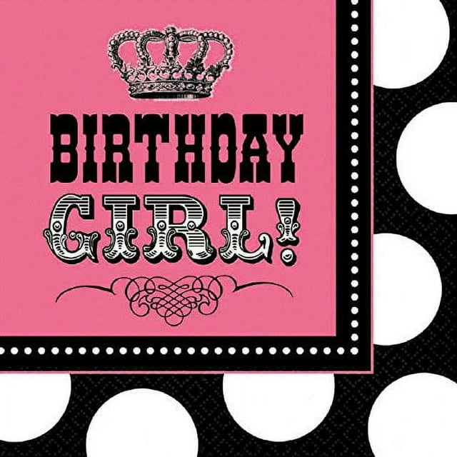Amscan Rocker Princess Birthday Party Lunch Napkins Tableware (16 Pack ...