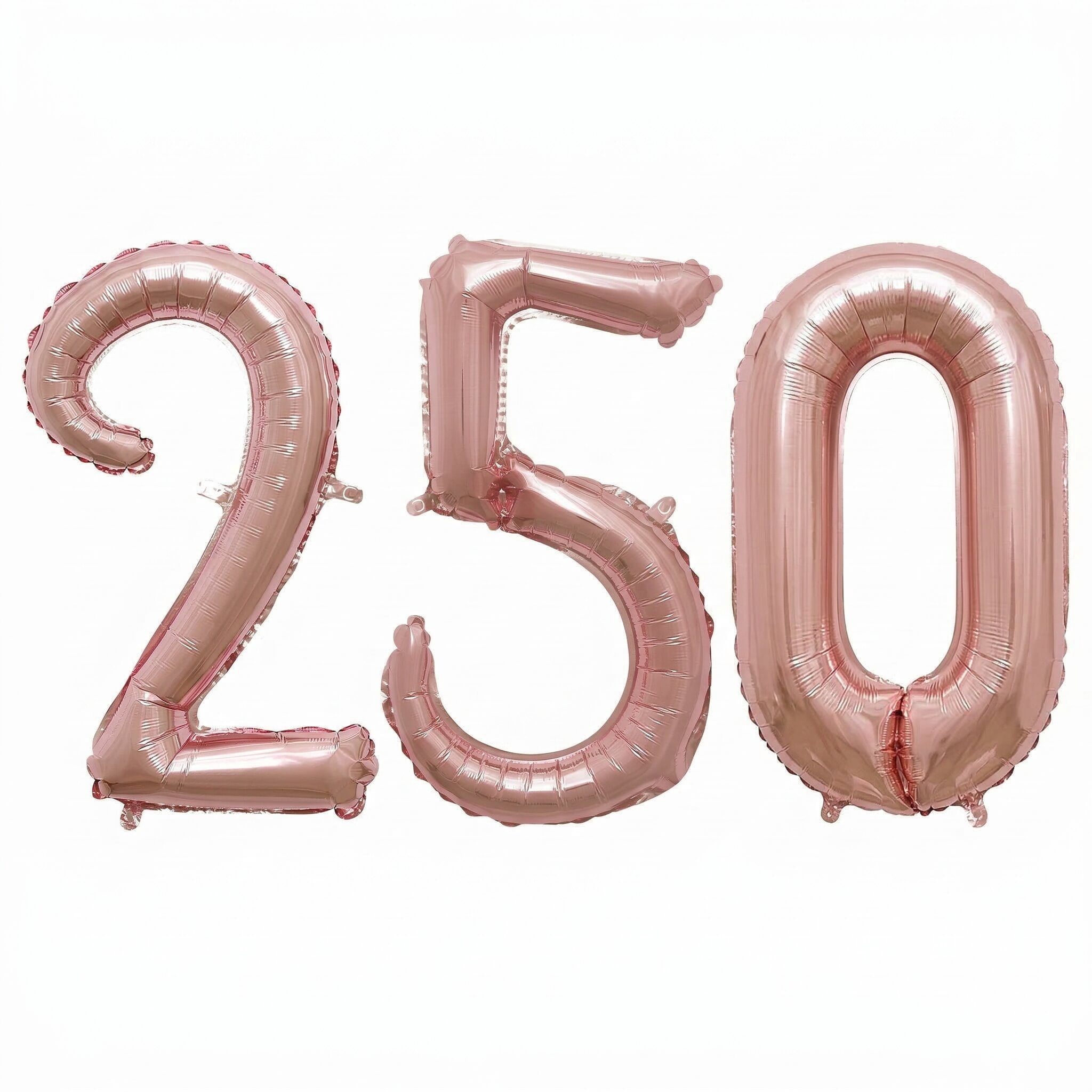Amscan Rose Gold Script 250 Foil Balloon Set, 3 Count, 8in Air-Filled ...