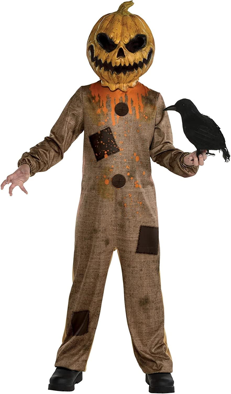 Amscan Rotten Jack-o-Lantern Pumpkin Halloween Costume for Children ...