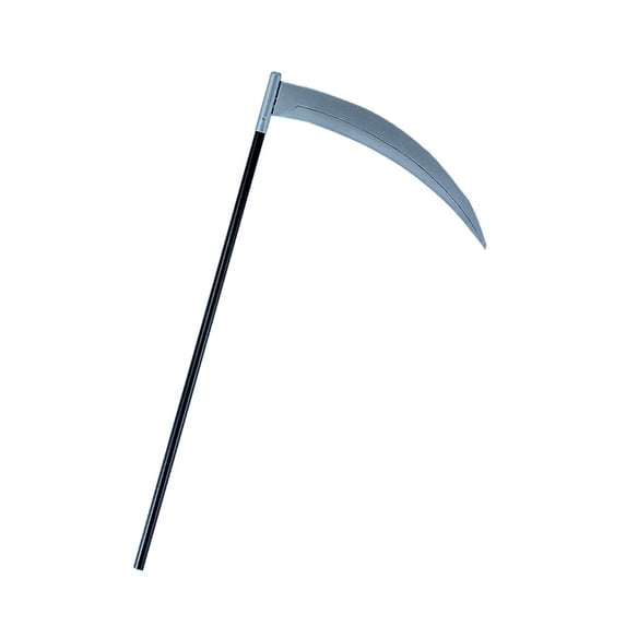 Amscan Scythe Grim Reaper Halloween Costume Plastic Farm Tool Prop, Black Grey, 50"