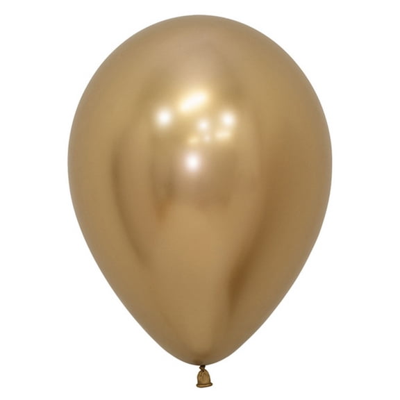 Amscan Sempertex Reflex Gold 11" Latex Balloons (Pack of 50)