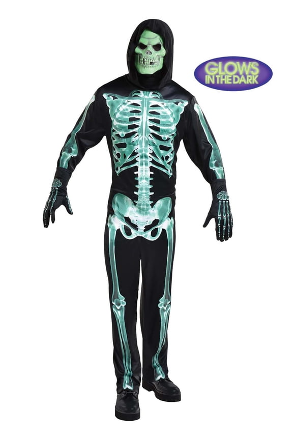 Men's Glow-in-the-Dark Skeleton Man Costume