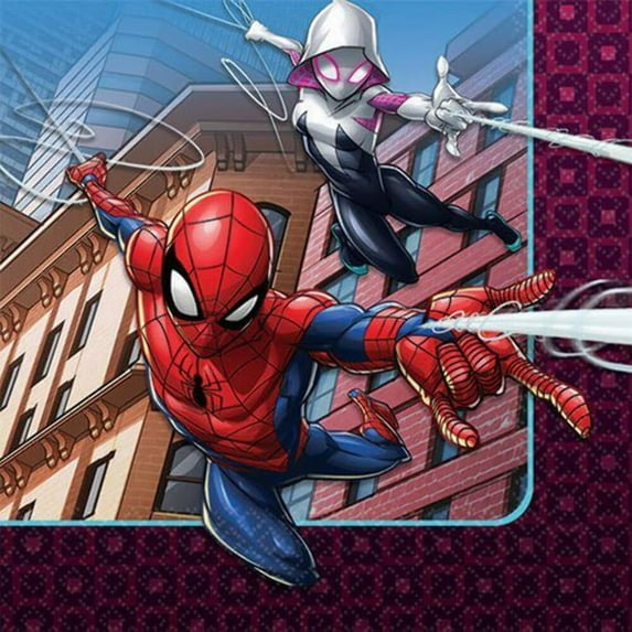 Partypro 501860 Spiderman Web Beverage Napkin