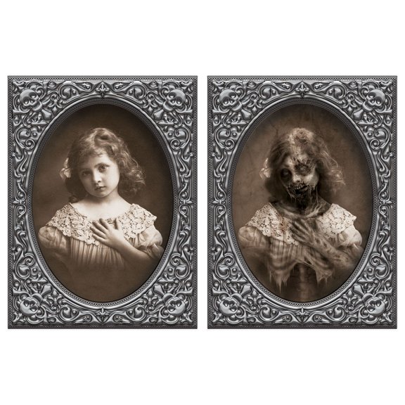 Amscan Spooky Lenticular Halloween Wall Decor, 7 x 5 in, 1 Count