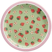Amscan Strawberry Shortcake 'Retro' Small Paper Plates (8ct)