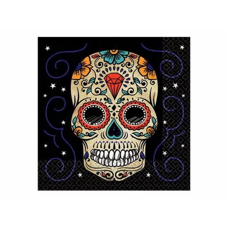 Amscan Sugar Skull 2-Ply Luncheon Napkins, 36 Ct. | Party Tableware