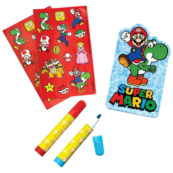 Amscan Super Mario Stationery Set, 3 Pieces