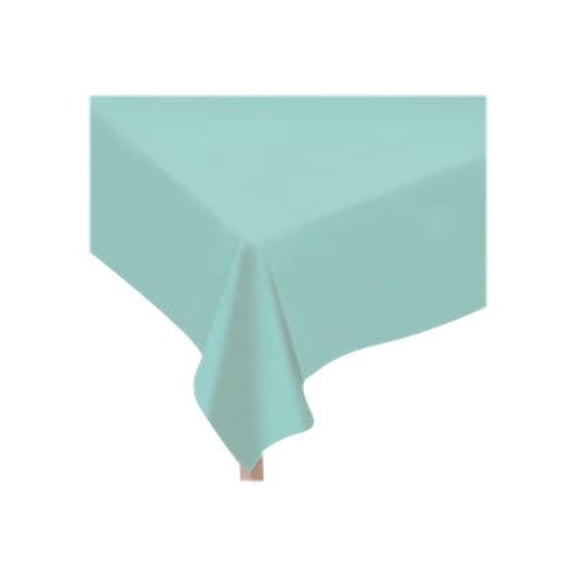 Amscan - Tablecover - Size 51.97 in x 90.16 in - robin's egg blue