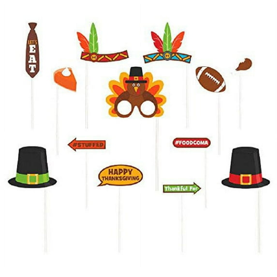 Amscan Thanksgiving Photo Prop Kit - 1 package