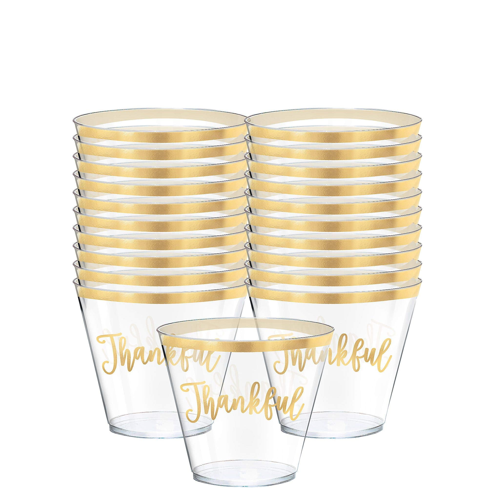 Amscan Thanksgiving - Tumbler - 9 fl.oz - disposable (pack of 30)
