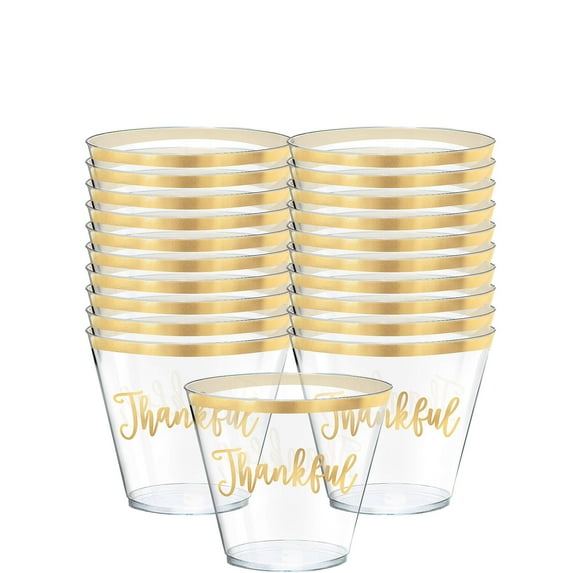 Amscan Thanksgiving - Tumbler - 9 fl.oz - disposable (pack of 30)