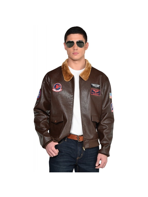 Top Gun Maverick Adult Mens Costume Bomber Jacket and Standard