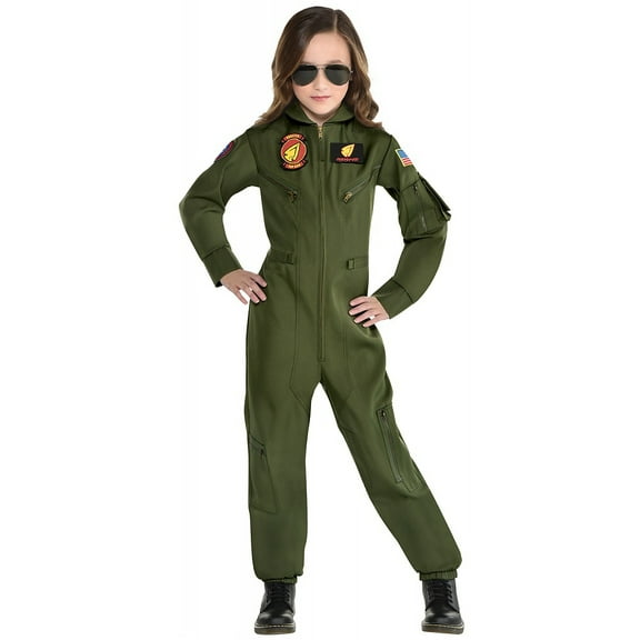 Amscan Top Gun: Maverick Child Flight Suit Costume | Medium Unisex