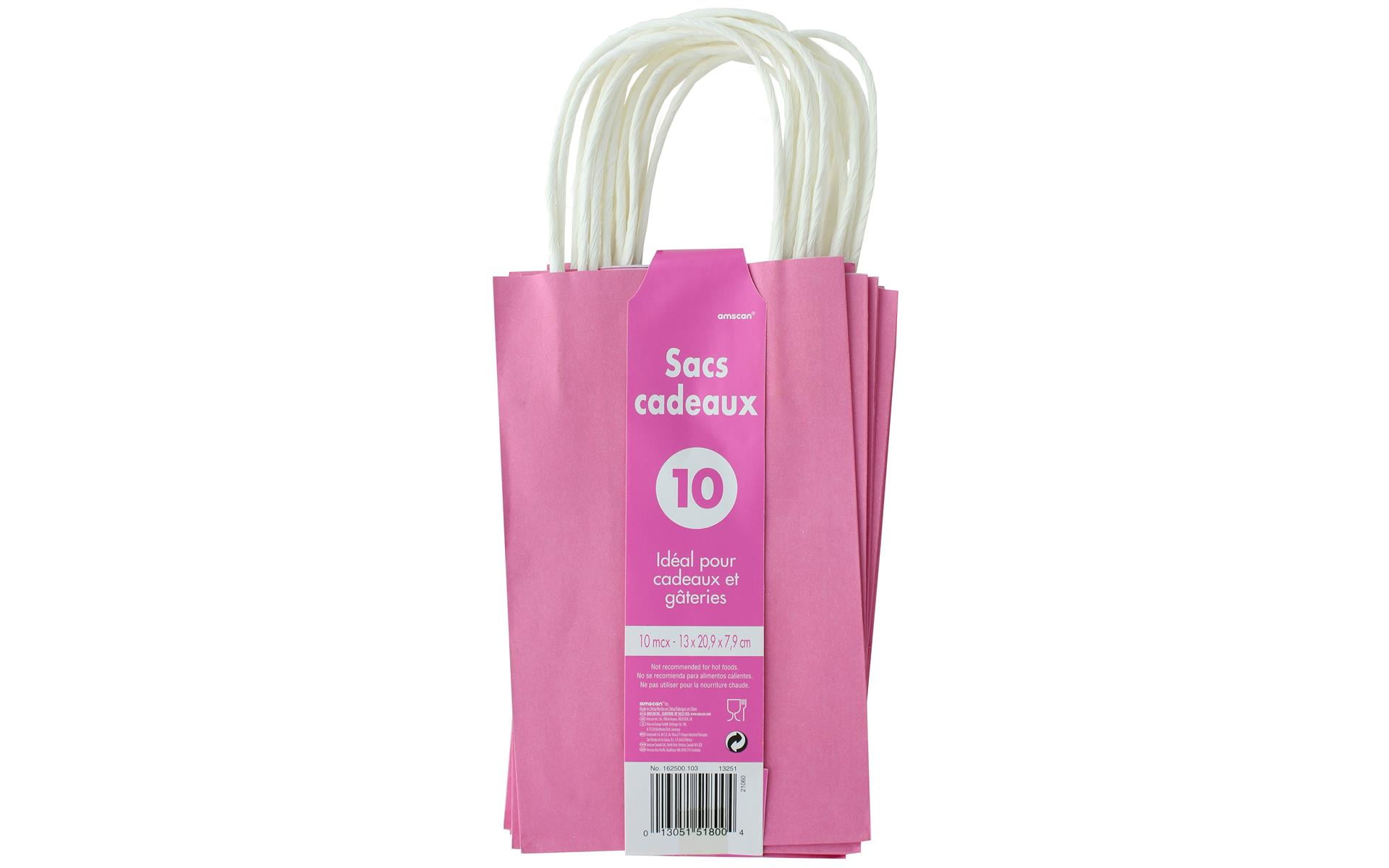 Amscan Treat Bag Value Pack Bright Pink 10pc