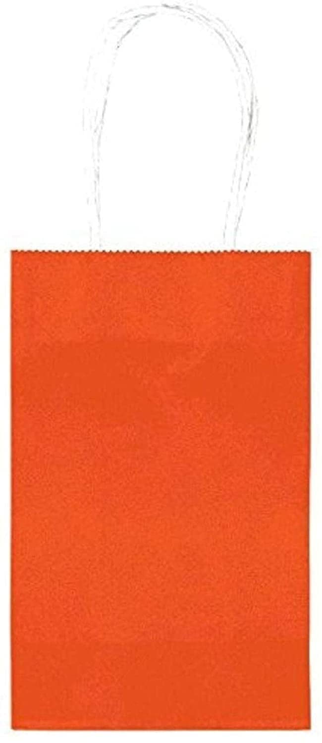 Amscan Treat Value Pack Orange Gift Bags, 10 Count