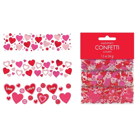 Amscan Valentine’s Day Die-Cut Confetti – 5 Count