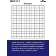 Amsler Eye Grid with Magnetic Back - Daily Vision Screening Tool for Macular Degeneration & Glaucoma Patients by Clinical Experts 1 Pack